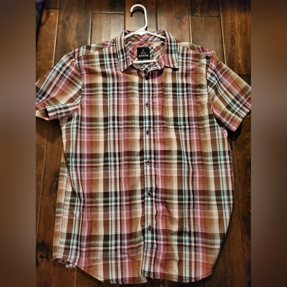 Prana men's plaid shirt